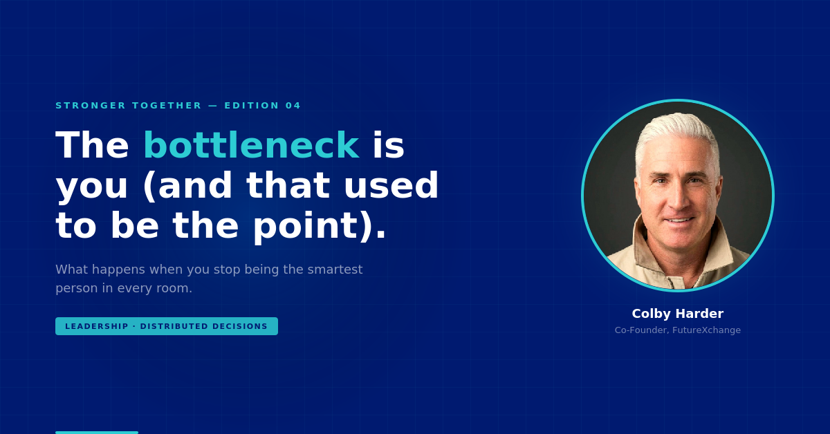 The bottleneck is you (and that used to be the point).